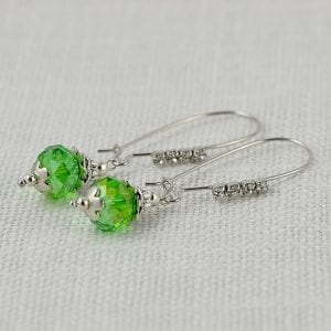 Handmade By An Australian Designer Green Drop Earrings 17