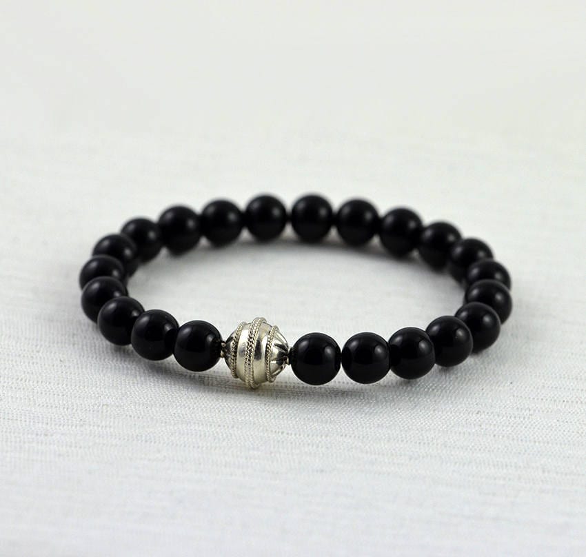simple black bracelet