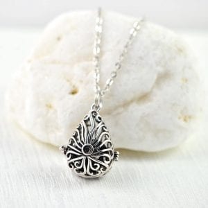 New Celtic Lava Stone Drop Aromatherapy Diffuser Necklace for Essential Oils 18