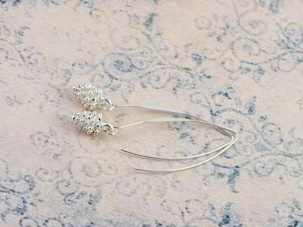 Dainty Silver Earrings - Bridesmaids, Dangle, Simple 20