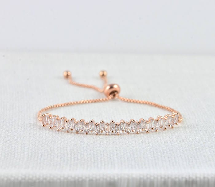 simple rose gold bracelet