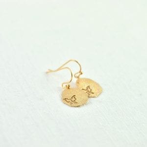 Simple Gold Butterfly Cutout Earrings 22