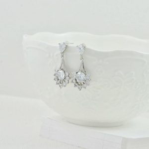 Bridesmaids Crystal Jewellery Set - Cubic Zirconia, Bridal Jewellery Set